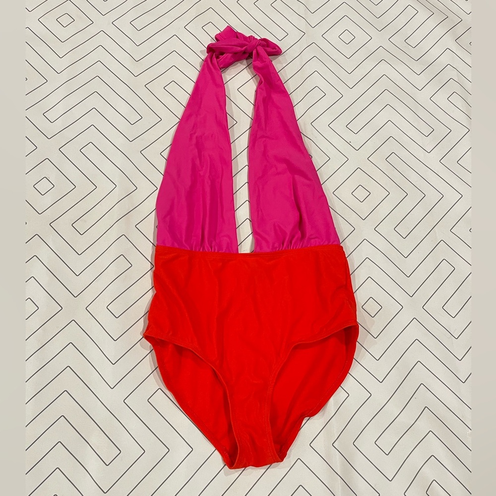 South Beach Color Block One Piece Swimsuit
